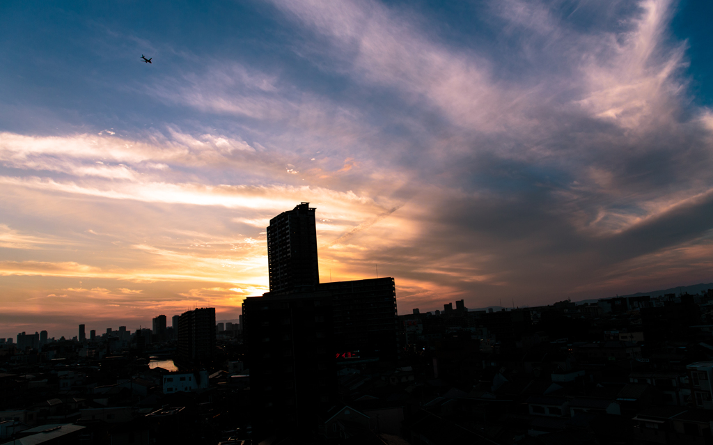 涼しい夏の夕暮れ時