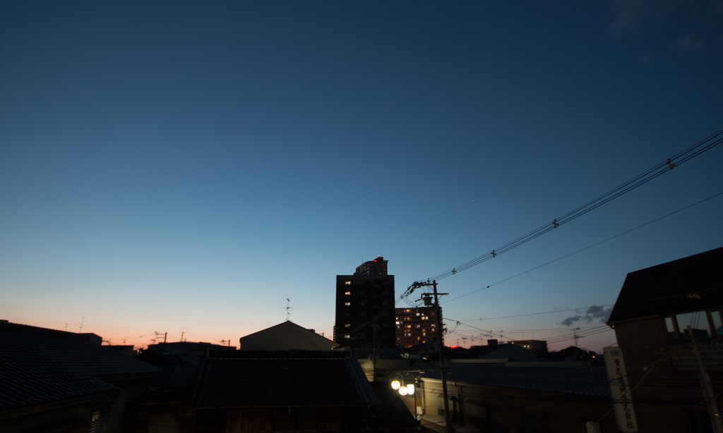 久しぶりの夕暮