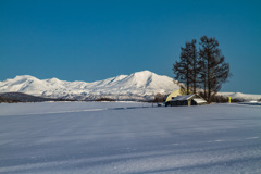 旭岳を望む