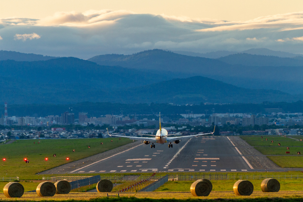 Landing at Asahikawa Airport