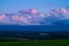 赤く染まる雲