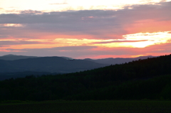 農村の夕景とエアドゥ