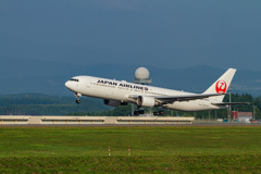 JAL556 東京へ離陸