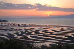 淡い夕焼け
