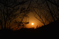 夕日