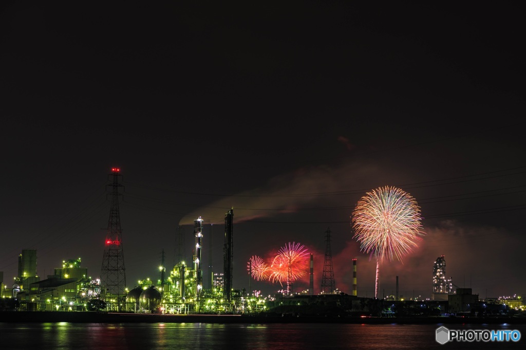 不夜城の花火①
