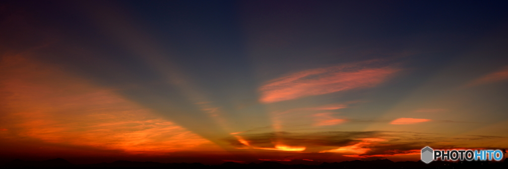 奇跡の夕焼け