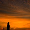 角島灯台の夕焼け