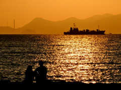 瀬戸内の夕景