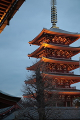 浅草寺の五重塔
