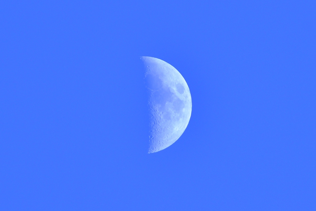 青空の月