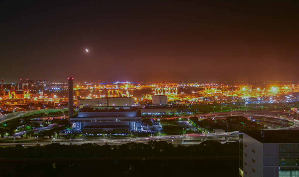 Urban night view