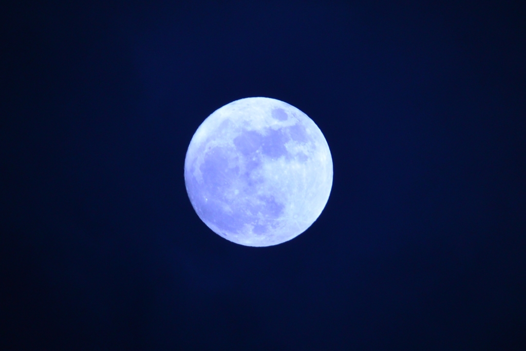 今夜の月は雲の中・・・