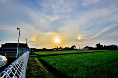 土曜の夕陽