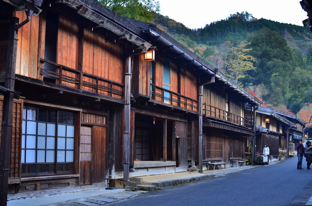 晩秋の妻籠宿　02