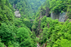 渓谷の鉄橋