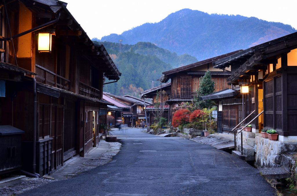 晩秋の妻籠宿　03