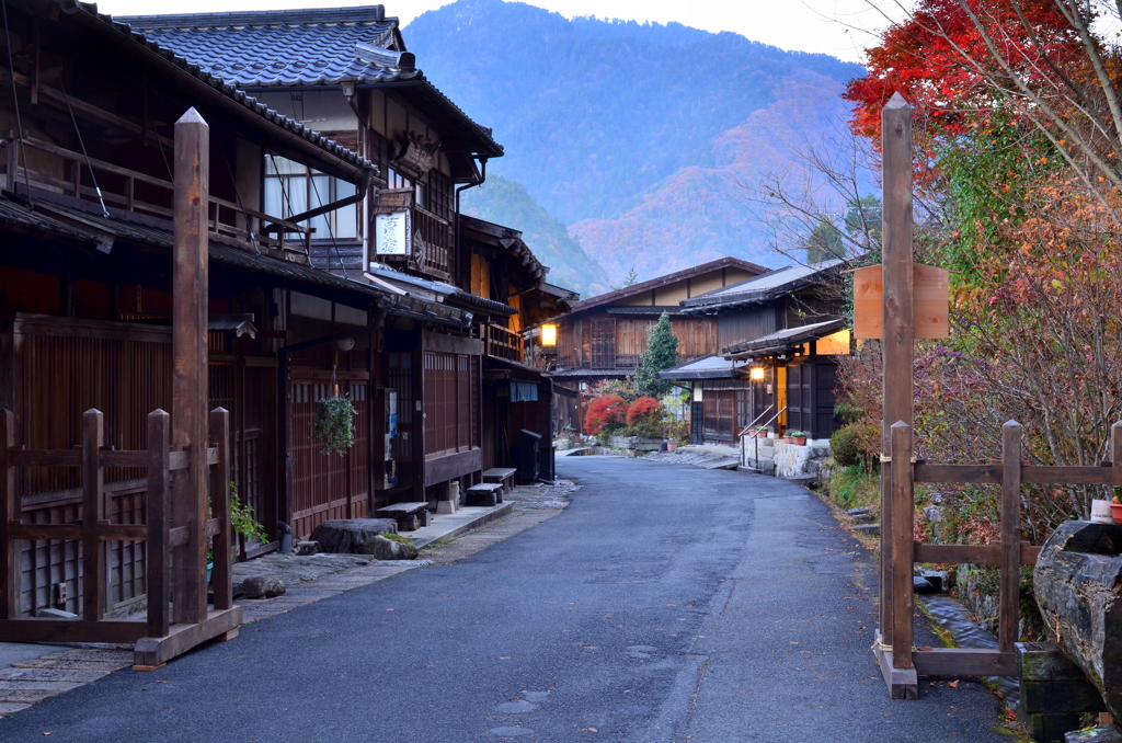晩秋の妻籠宿　04