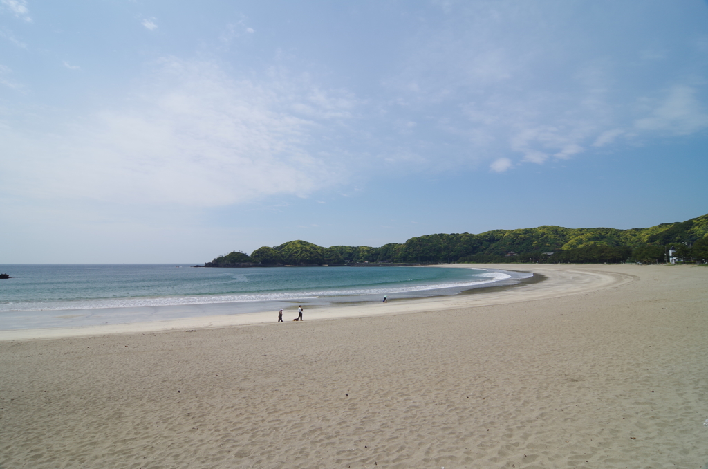 青空と青い海