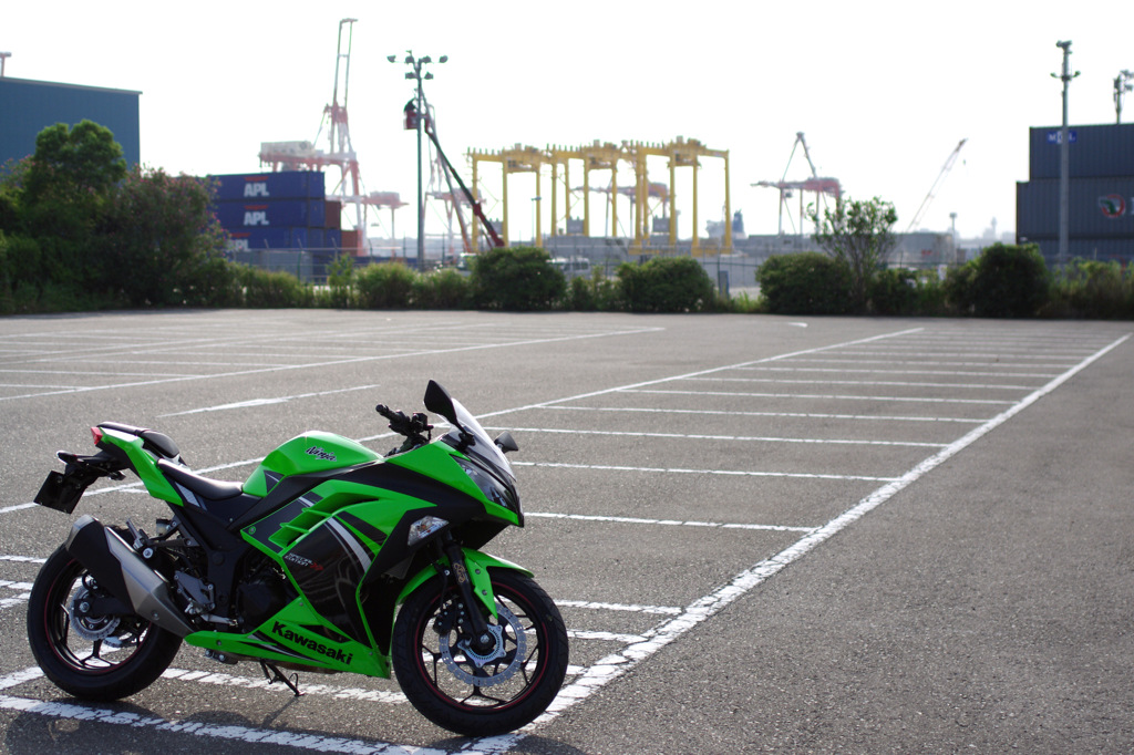 ninja250 ×　横浜港