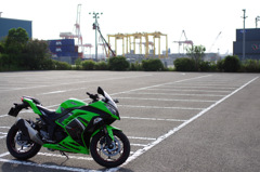 ninja250 ×　横浜港