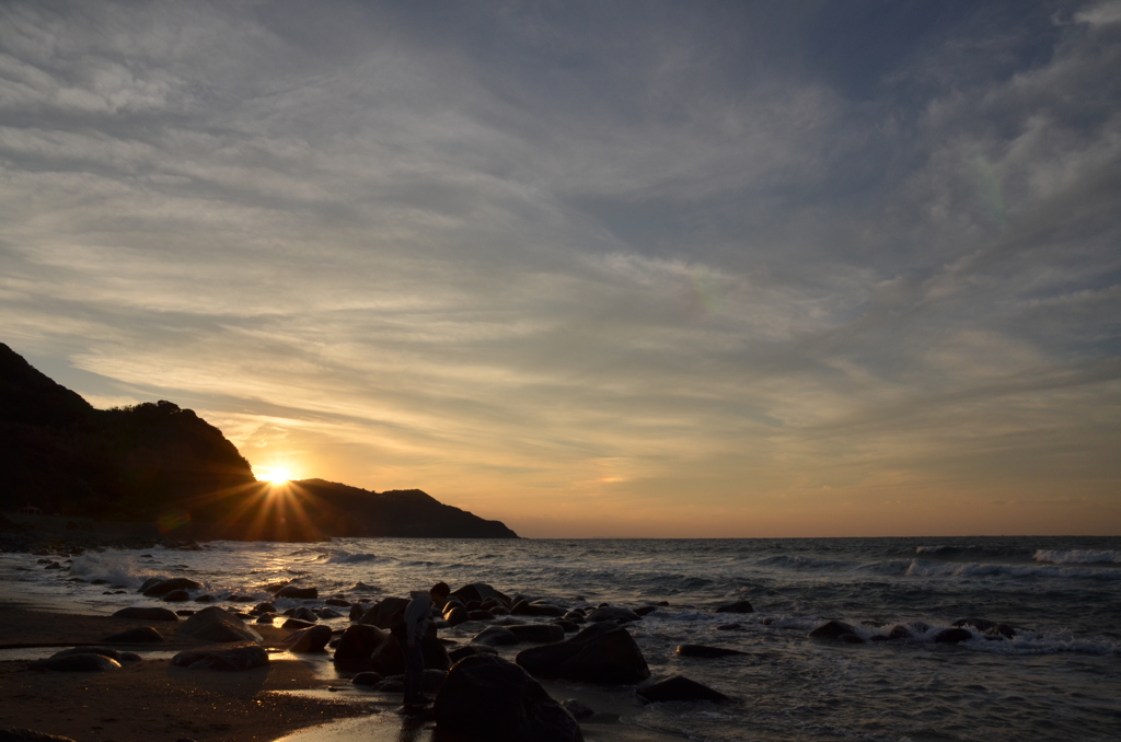 二見ヶ浦の日没