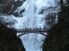 真冬日のマルトノマの滝