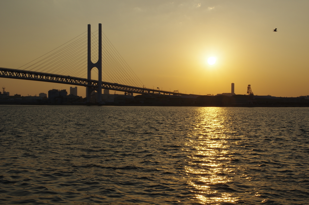 阪神高速湾岸線（夕刻）