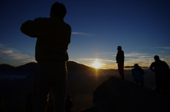 on the top