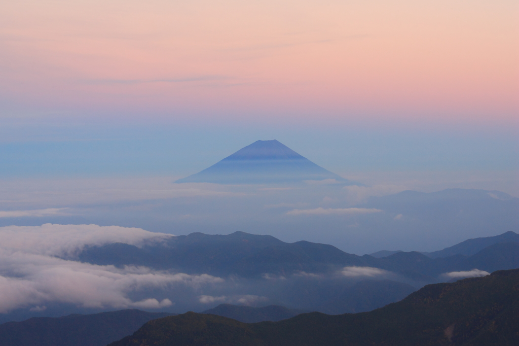 富士山夕景