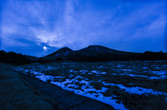 雪山の夜に