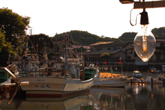 夕景_橋立港