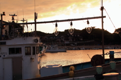 橋立漁港夕景 (1)