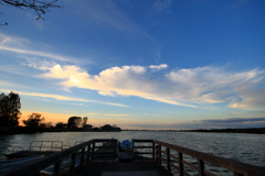 木場潟夕景3