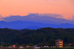 白山_夕日を受けて