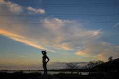 木場潟夕景2