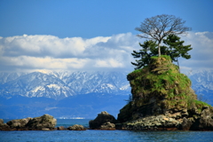 雨晴らし海岸_立山連峰