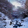 雪の秘境　スッカン沢渓谷