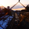 夕暮れの中央線