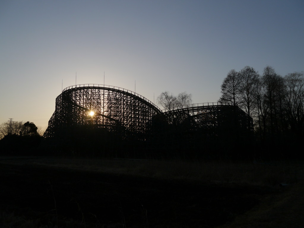 夕暮れのジェットコースター