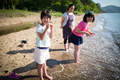 やっぱりまだ水冷た〜い！