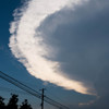 振り返るとまたすごい雲が