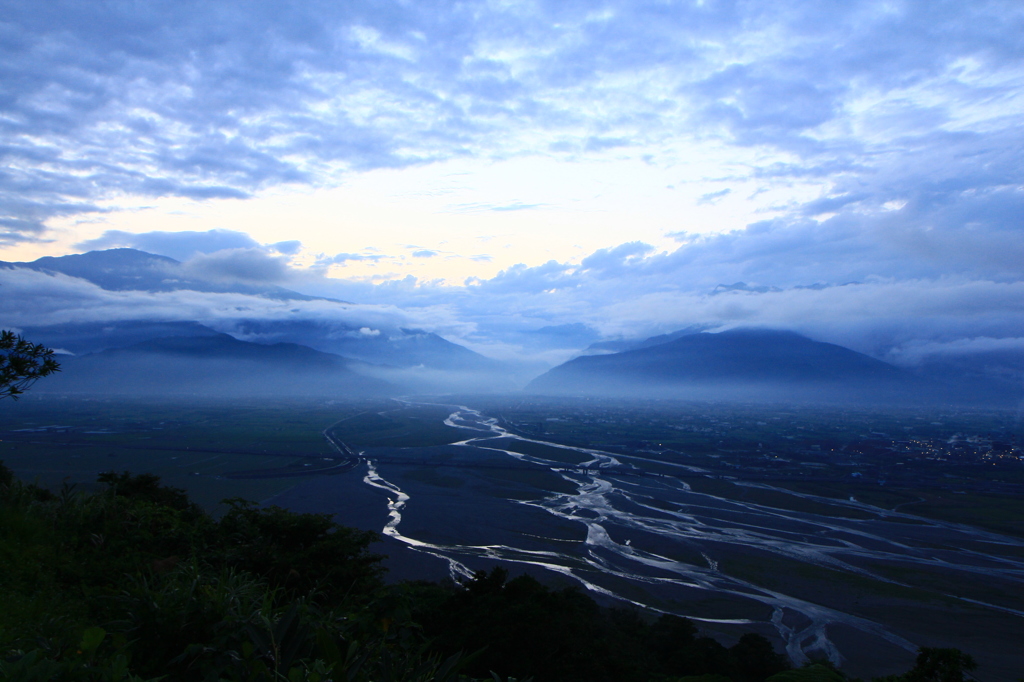 花蓮の山景