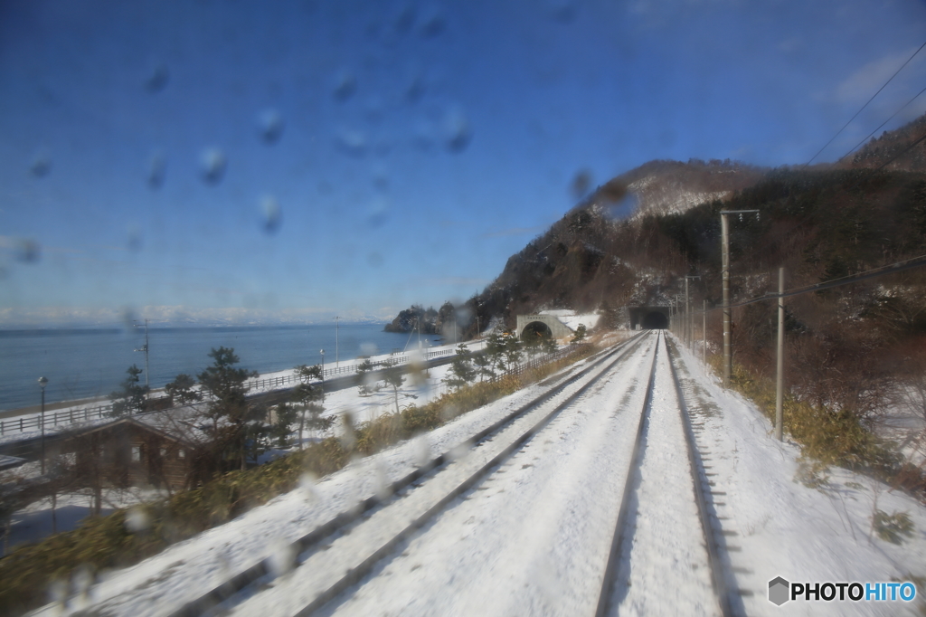 最後尾からの景色