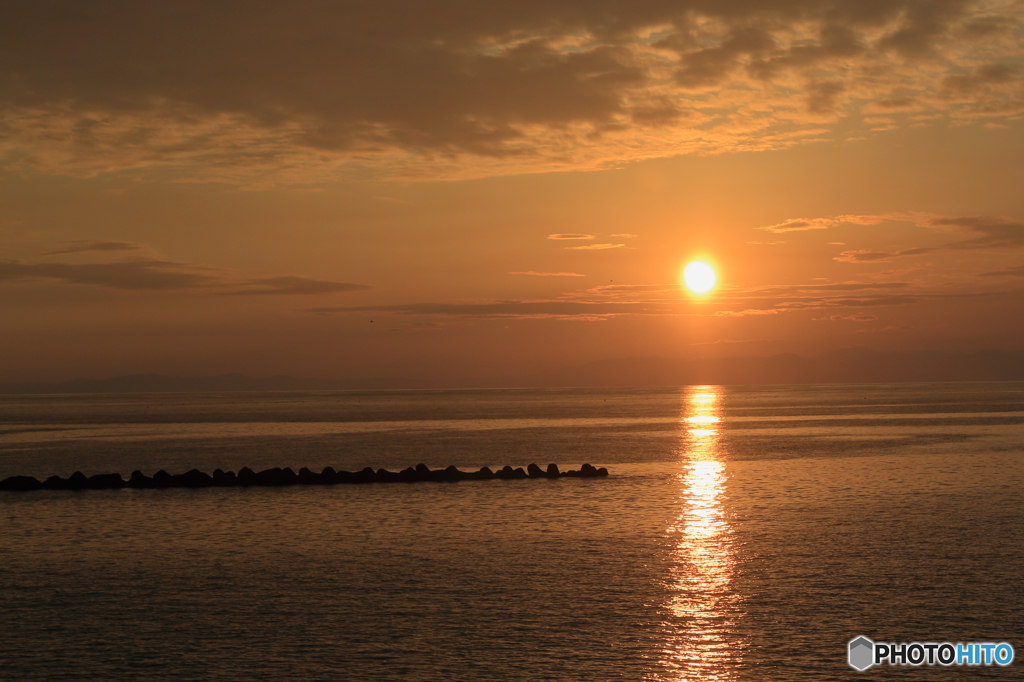 伊達紋別の夕日１