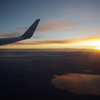 空からの朝日