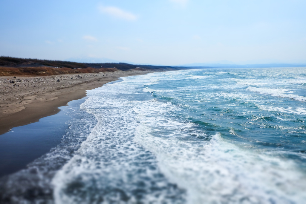 日本海の荒波