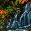 秋と滝Ⅱ