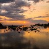 千畳敷海岸～夕日が沈む頃～