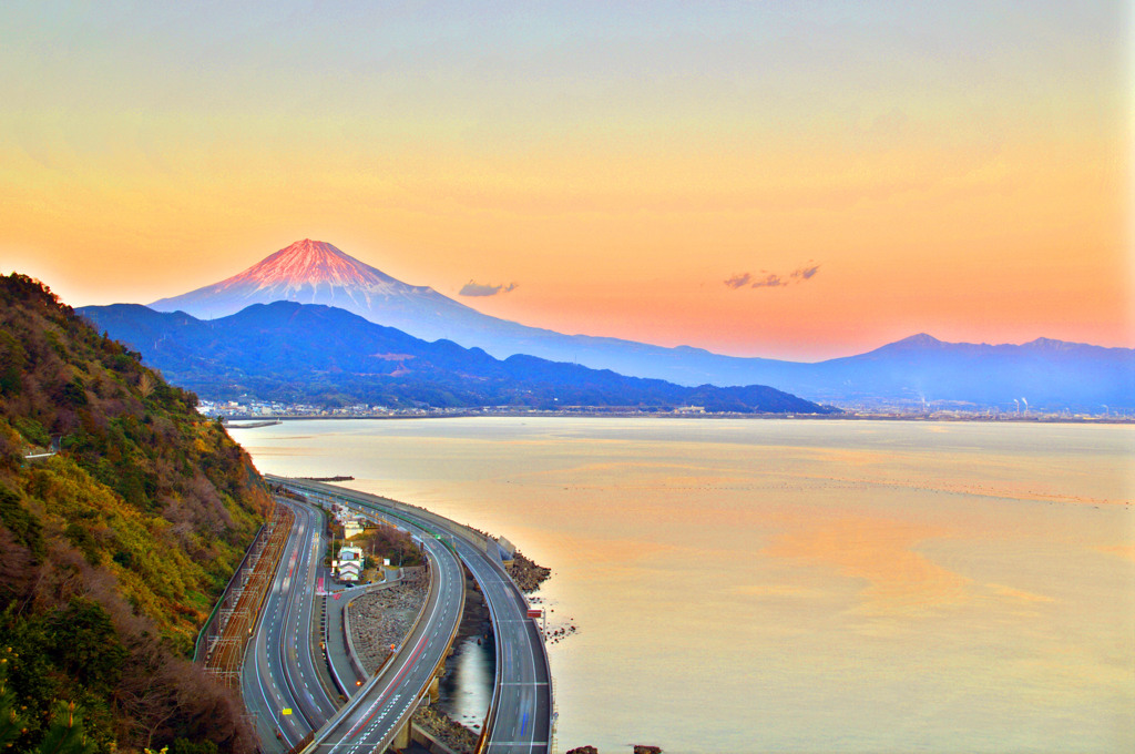峠にて
